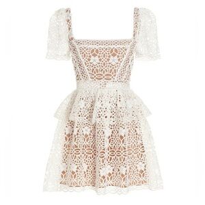 Self-Portrait White Lace Dress NWT